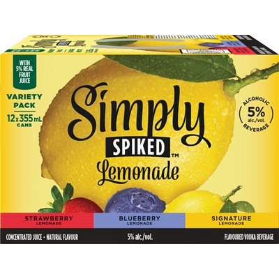 Simply Spiked Lemonade Variety Pack 12 C